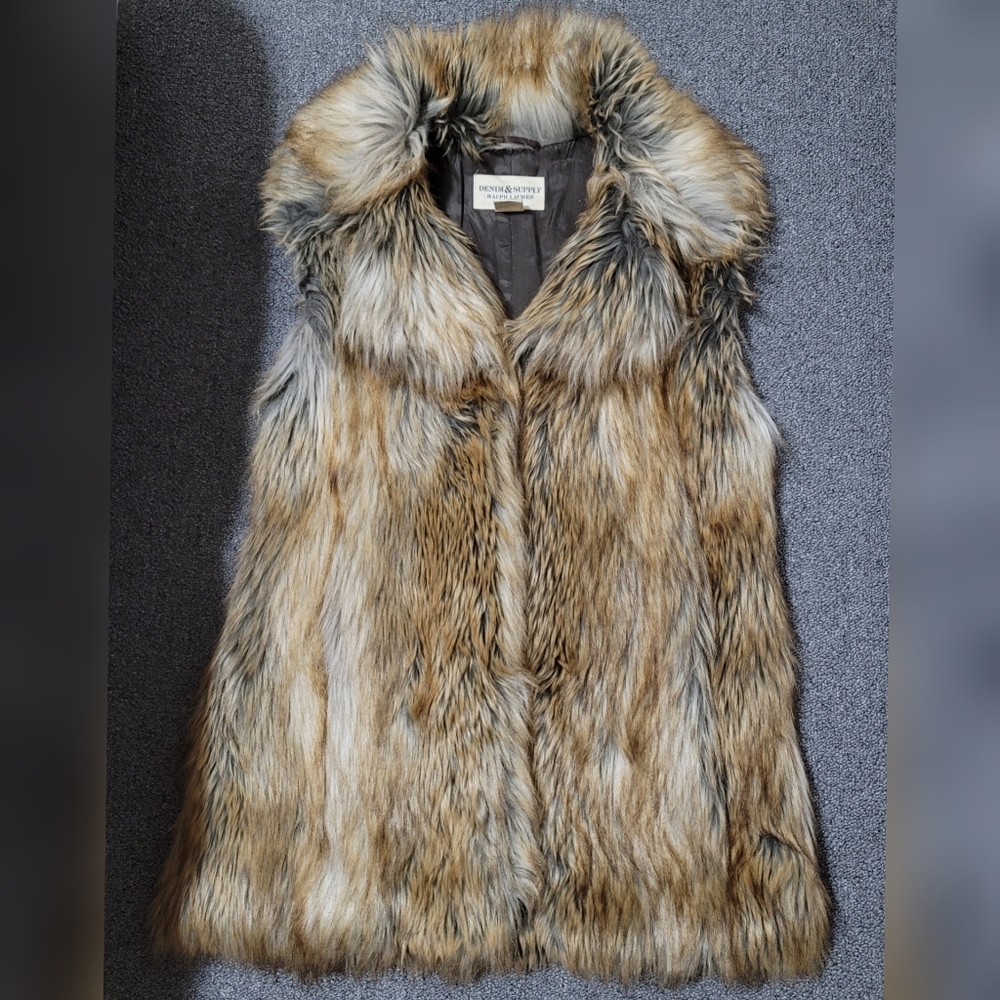 Ralph Lauren not real Fur Vest size Xs